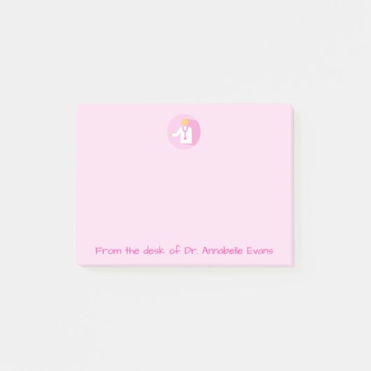 Doktor Pink Notes Post-it Klebezettel (Vorderseite)