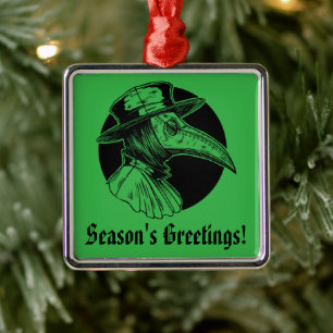 Doktor Plague Goth Horror Ornament Aus Metall