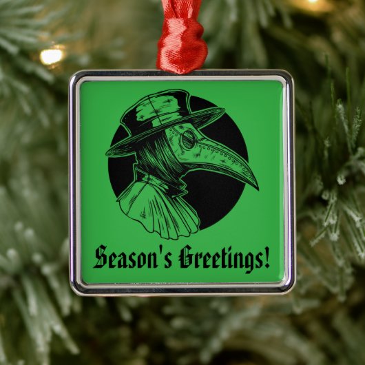 Doktor Plague Goth Horror Ornament Aus Metall (Baum)