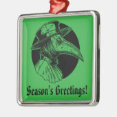 Doktor Plague Goth Horror Ornament Aus Metall (Links)