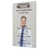 Doktor Portrait Template Custom Clipboards Klemmbrett (Links)