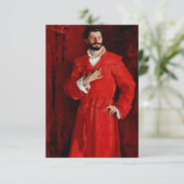 Doktor Pozzi auf Zuhause von John Singer Sargent Dankeskarte (Stehend Vorderseite)