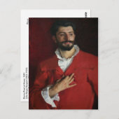 Doktor Pozzi auf Zuhause von John Singer Sargent Postkarte (Vorne/Hinten)