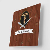 Doktor Quadratische Wanduhr (Winkel)