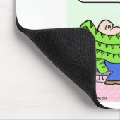 Doktor röntgt den Typ, der in der Schlange Mousepad (Ecke)