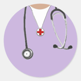 Doktor Runder Aufkleber