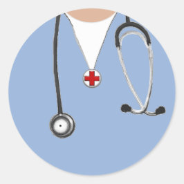 Doktor Runder Aufkleber