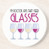 Doktor Says I Need Glasses Getränkeuntersetzer (Vorne)