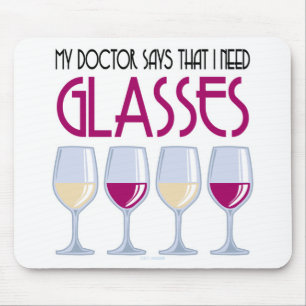 Doktor Says I Need Glasses Mousepad