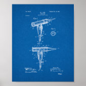 Doktor-Spekulumpatent - Blueprint Poster (Vorne)
