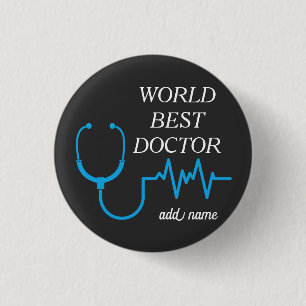 Doktor Stethoscope Practitioner Hospital Medicine Button