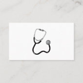 Doktor Stethoscope White Visitenkarte (Rückseite)