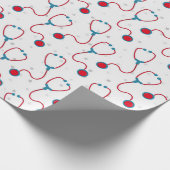 Doktor Stethoskop Medizinstudenten Geschenk Geschenkpapier (Ecke)