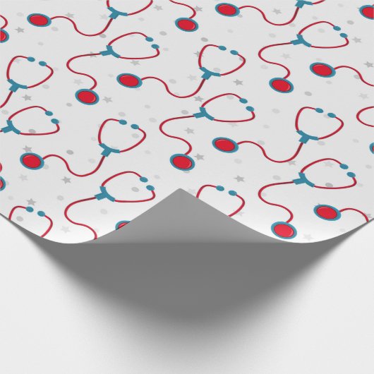 Doktor Stethoskop Medizinstudenten Geschenk Geschenkpapier (Ecke)