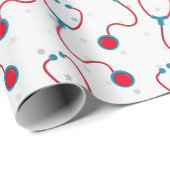 Doktor Stethoskop Medizinstudenten Geschenk Geschenkpapier (Rolleneckpunkt)