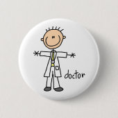 Doktor Strichmännchen Button (Vorderseite)