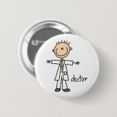 Doktor Strichmännchen Button (Vorne & Hinten)