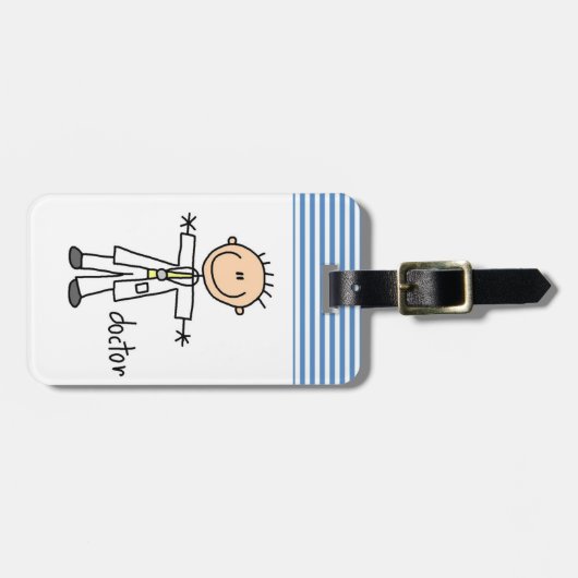 Doktor Strichmännchen Gepäckanhänger (Vorderseite horizontal)