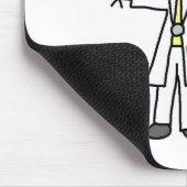 Doktor-Strichmännchen Mousepad (Ecke)