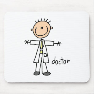 Doktor-Strichmännchen Mousepad