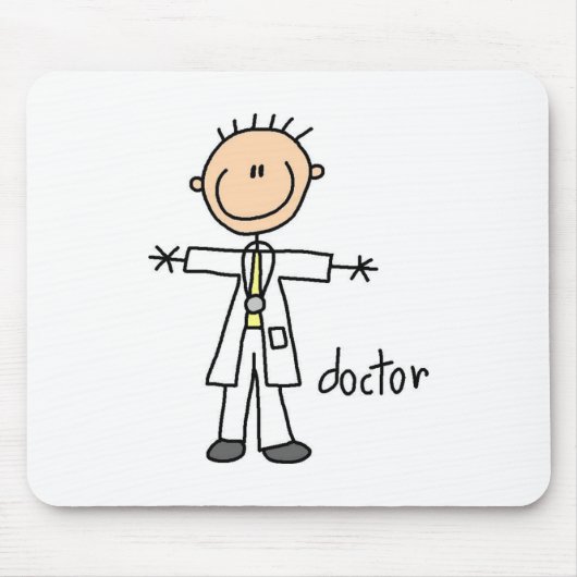 Doktor-Strichmännchen Mousepad (Vorne)