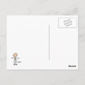 Doktor-Strichmännchen Postkarte (Rückseite)