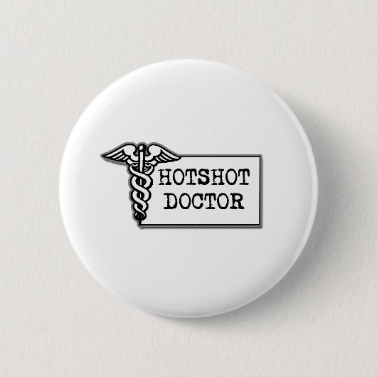 Doktor Superstar Button (Vorderseite)