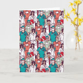 Doktor-u. Chirurg-Muster Karte (Gelbe Blume)