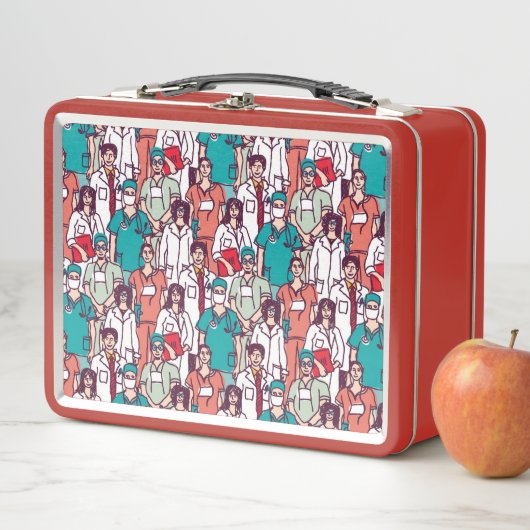 Doktor-u. Chirurg-Muster Metall Brotdose (Beispiel)