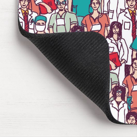 Doktor-u. Chirurg-Muster Mousepad (Ecke)