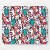 Doktor-u. Chirurg-Muster Mousepad (Vorne)
