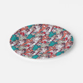 Doktor-u. Chirurg-Muster Pappteller (Schrägansicht)