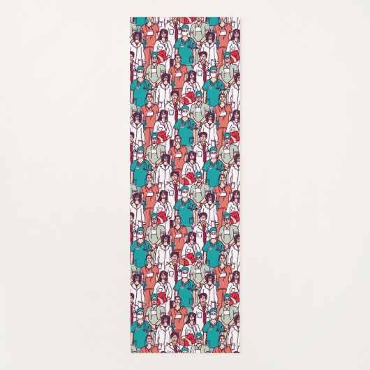 Doktor-u. Chirurg-Muster Yogamatte (Vorderseite)