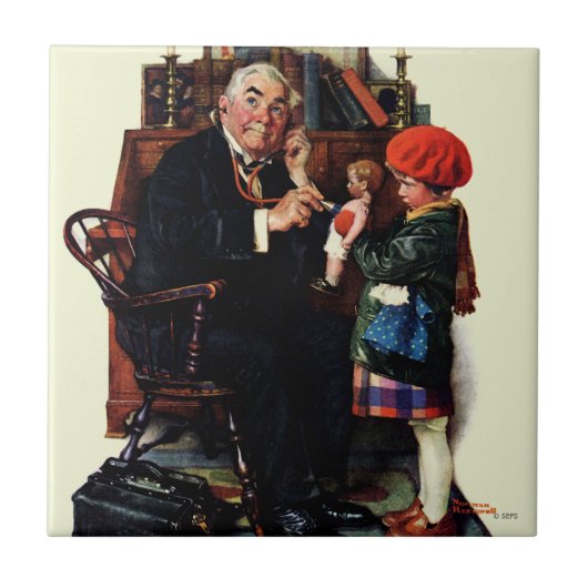 Doktor und die Puppe Fliese (Vorderseite)