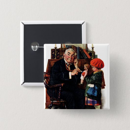 Doktor und Puppe Button (Vorne & Hinten)