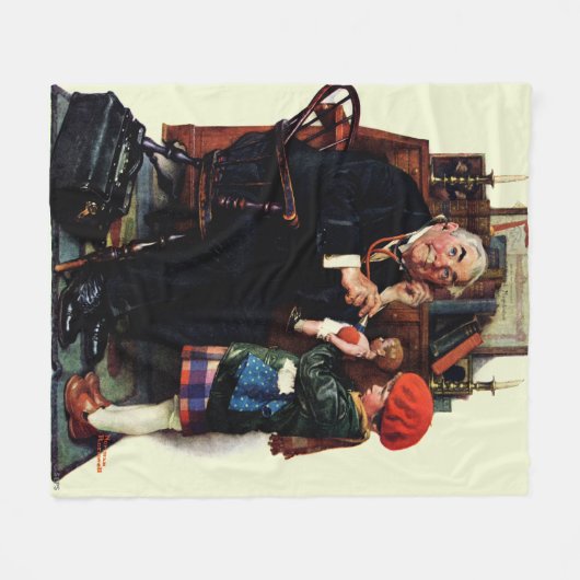 Doktor und Puppe Fleecedecke (Vorderseite (Horizontal))