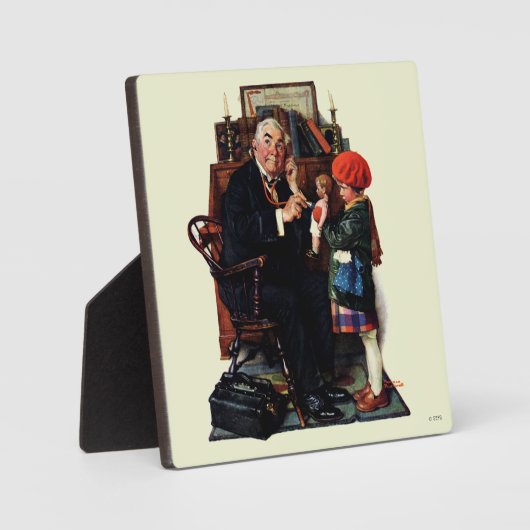 Doktor und Puppe Fotoplatte (Vorderseite)