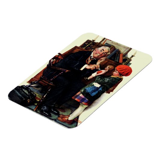 Doktor und Puppe Magnet (Linke Seite)