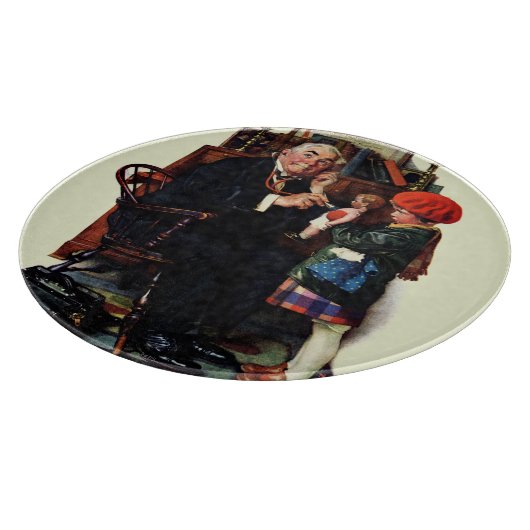 Doktor und Puppe Schneidebrett (Ecke)