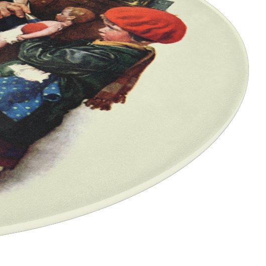 Doktor und Puppe Schneidebrett (Ecke)