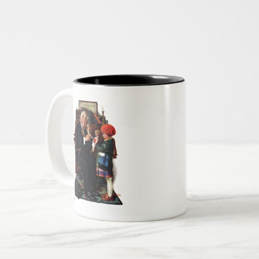 Doktor und Puppe Zweifarbige Tasse (Vorderseite Links)