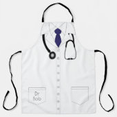 Doktor Uniform mit Stethoscope Novelty Schürze (Vorderseite)