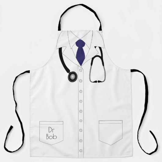 Doktor Uniform mit Stethoscope Novelty Schürze (Vorderseite)