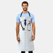 Doktor Uniform mit Stethoscope Novelty Schürze (Getragen)