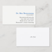 Doktor Visitenkarte (Vorne/Hinten)