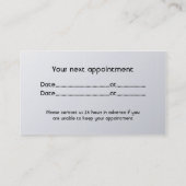 Doktor - Visitenkarten Terminkarte (Rückseite)