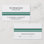 Doktor - Visitenkarten Terminkarte (Vorne/Hinten)