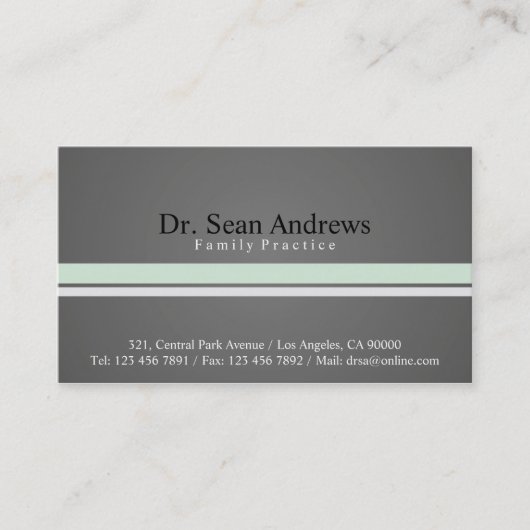 Doktor - Visitenkarten Visitenkarte (Vorderseite)