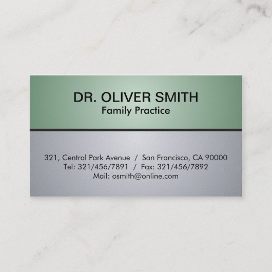 Doktor - Visitenkarten Visitenkarte (Vorderseite)