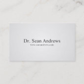 Doktor - Visitenkarten Visitenkarte (Rückseite)